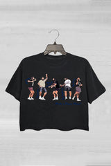 Retro Post Malone Dancing Crop Tee For Women