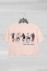 Retro Post Malone Dancing Crop Tee For Women