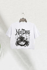 Moo Deng Metal Crop Tee For Women