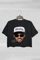 Breezy Chris Brown Merch Crop Tee For Women