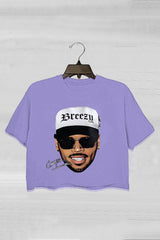 Breezy Chris Brown Merch Crop Tee For Women