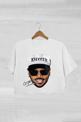 Breezy Chris Brown Merch Crop Tee For Women