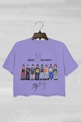 Bad Bunny Concert DTML Album Crop Tee For Women