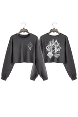 Middle Earth Lotr Cropped Sweatshirt For Women