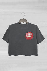 Retro Nuka Cola Bottle Fallout Graphic Crop Tee For Women