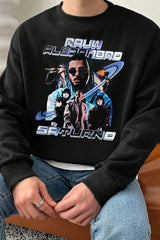 Rauw Alejandro Vintage Fleece Sweatshirt For Men