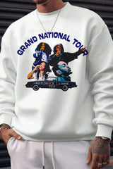 Grand National Tour Kdot&SZA Fleece Sweatshirt For Men