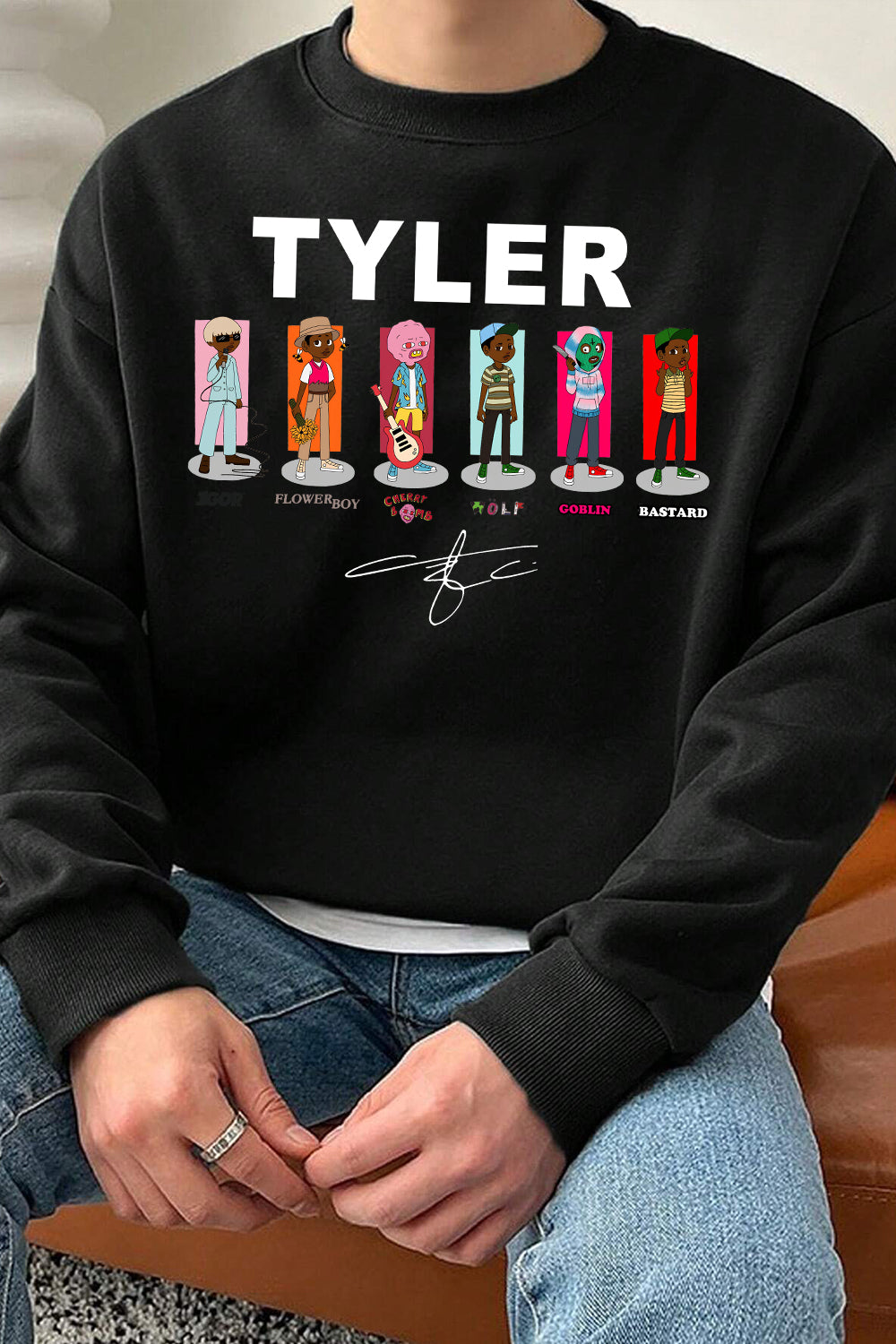 Tyler Album Graphic  Sweatshirt For Men