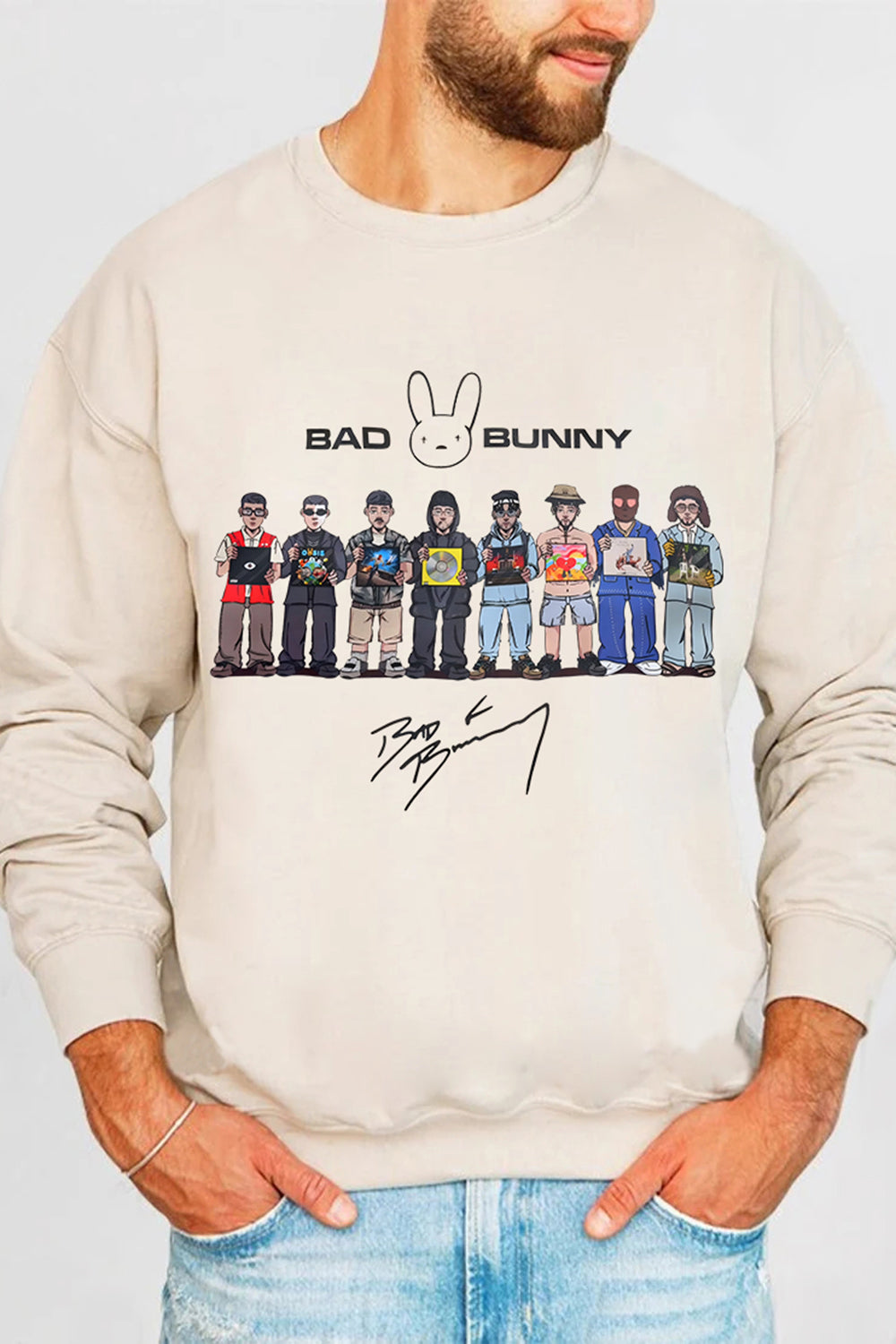 Bad Bunny DTMF Album Merch Sweatshirt For Men