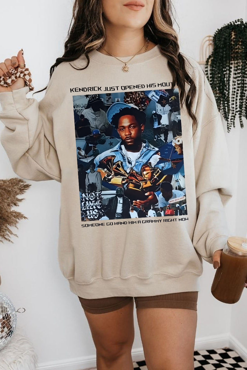 Kendrick Lamar Grammys Graphic Sweatshirt For Women