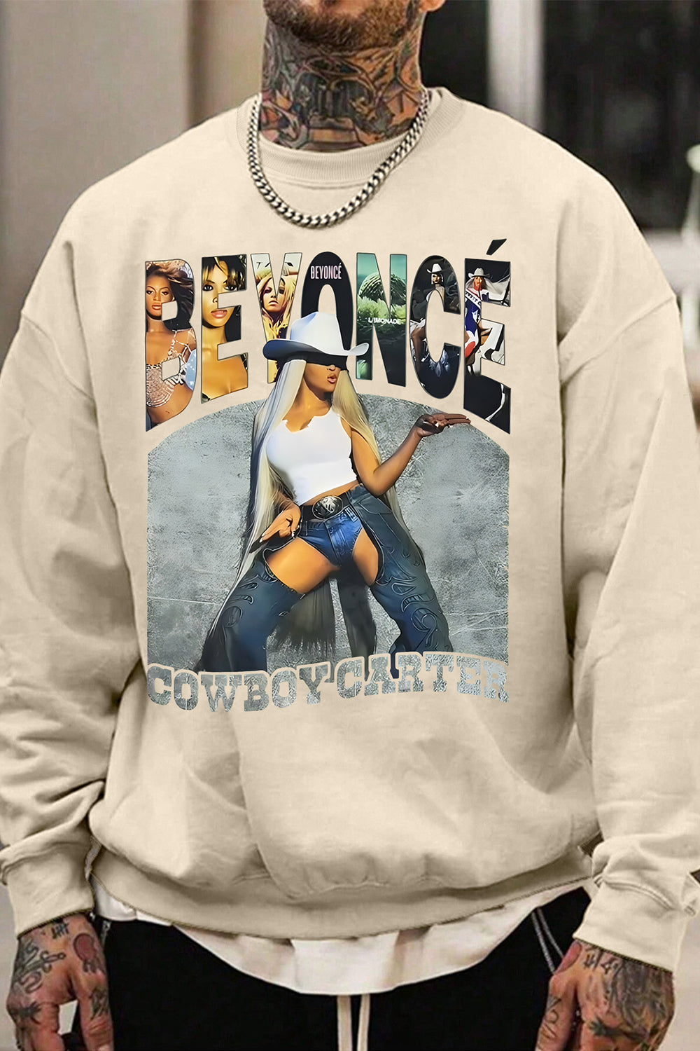 Beyoncé Cowboy Carter Tour Graphic Sweatshirt For Men