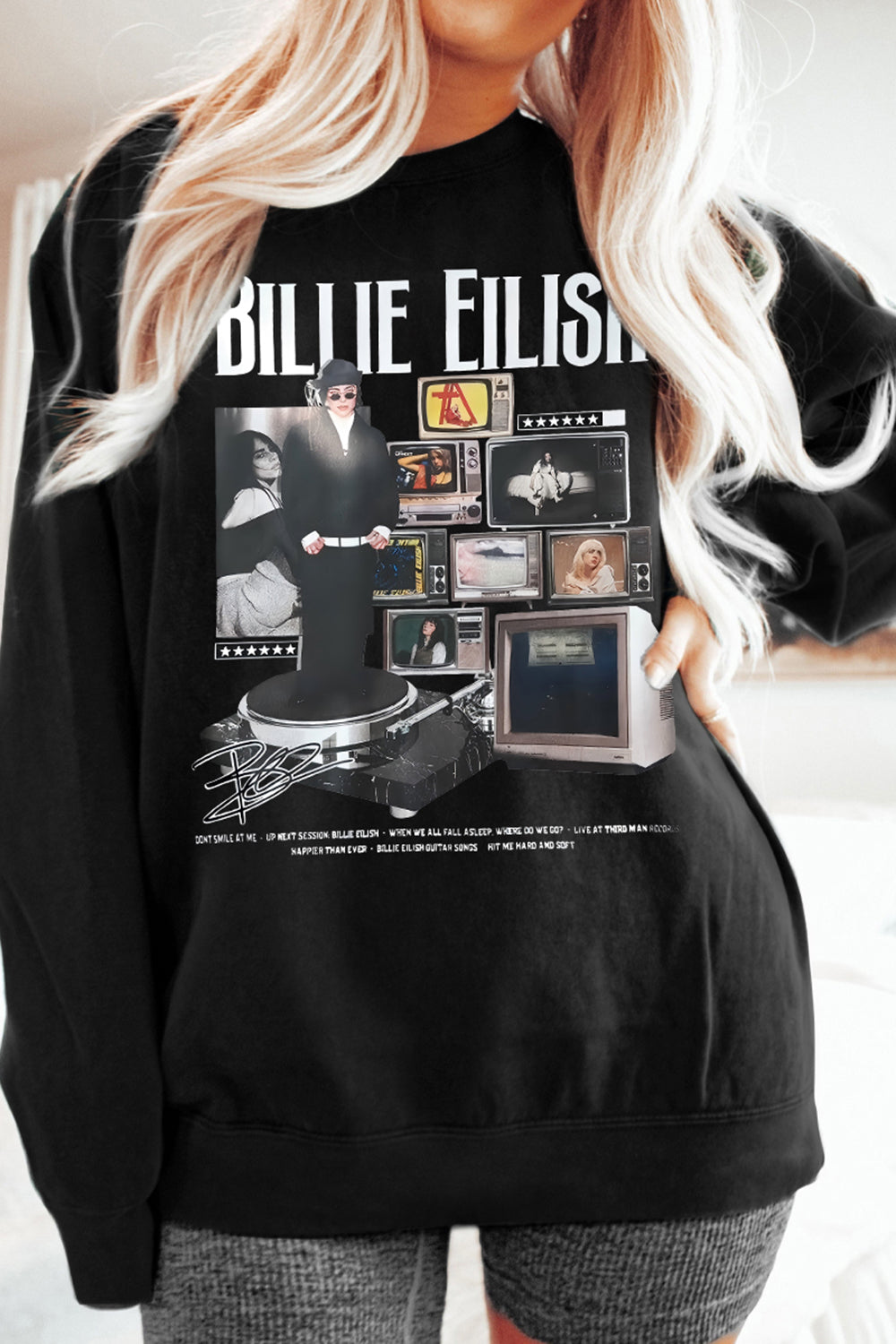 Billie Eilish Tour Merch Sweatshirt For Women