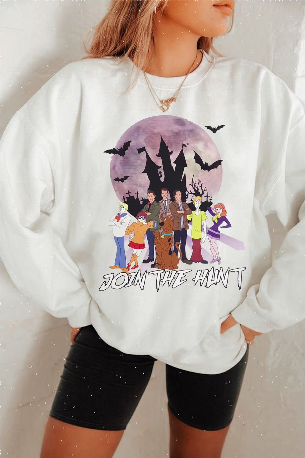 Supernatural cartoon personality sweatshirt