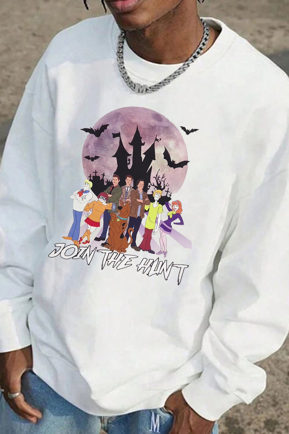 Supernatural cartoon personality Men sweatshirt