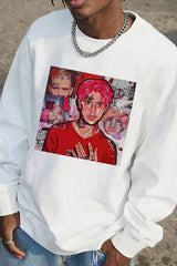 lilpeep cartoon sweatshirt