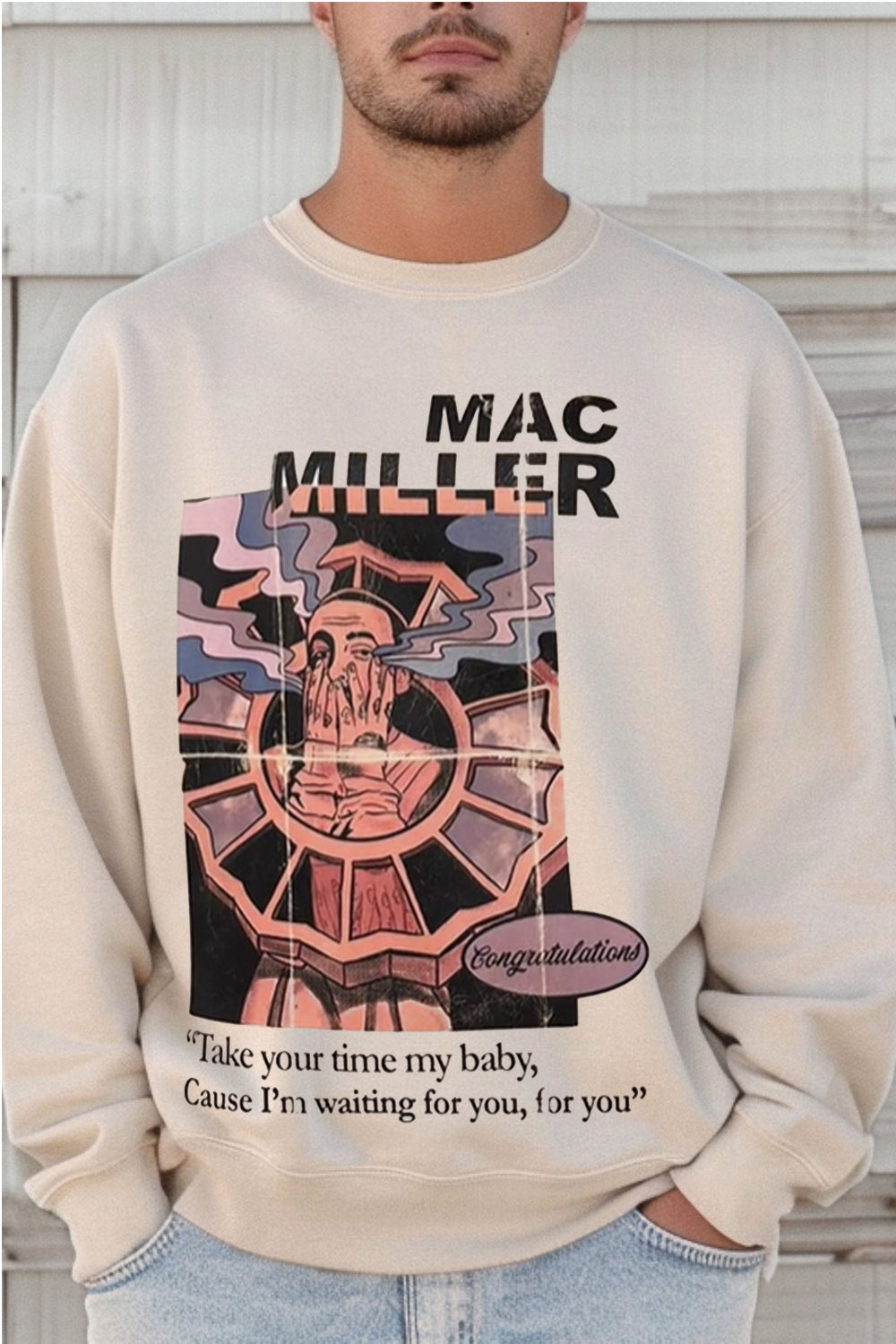 macmiller printed sweatshirt