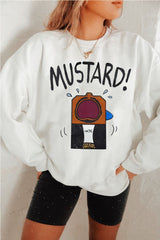 Mustardddd crew neck sweatshirt