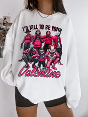 horrormovies-valentine's day sweatshirt