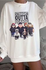 straight outta quahog cartoon sweatshirt