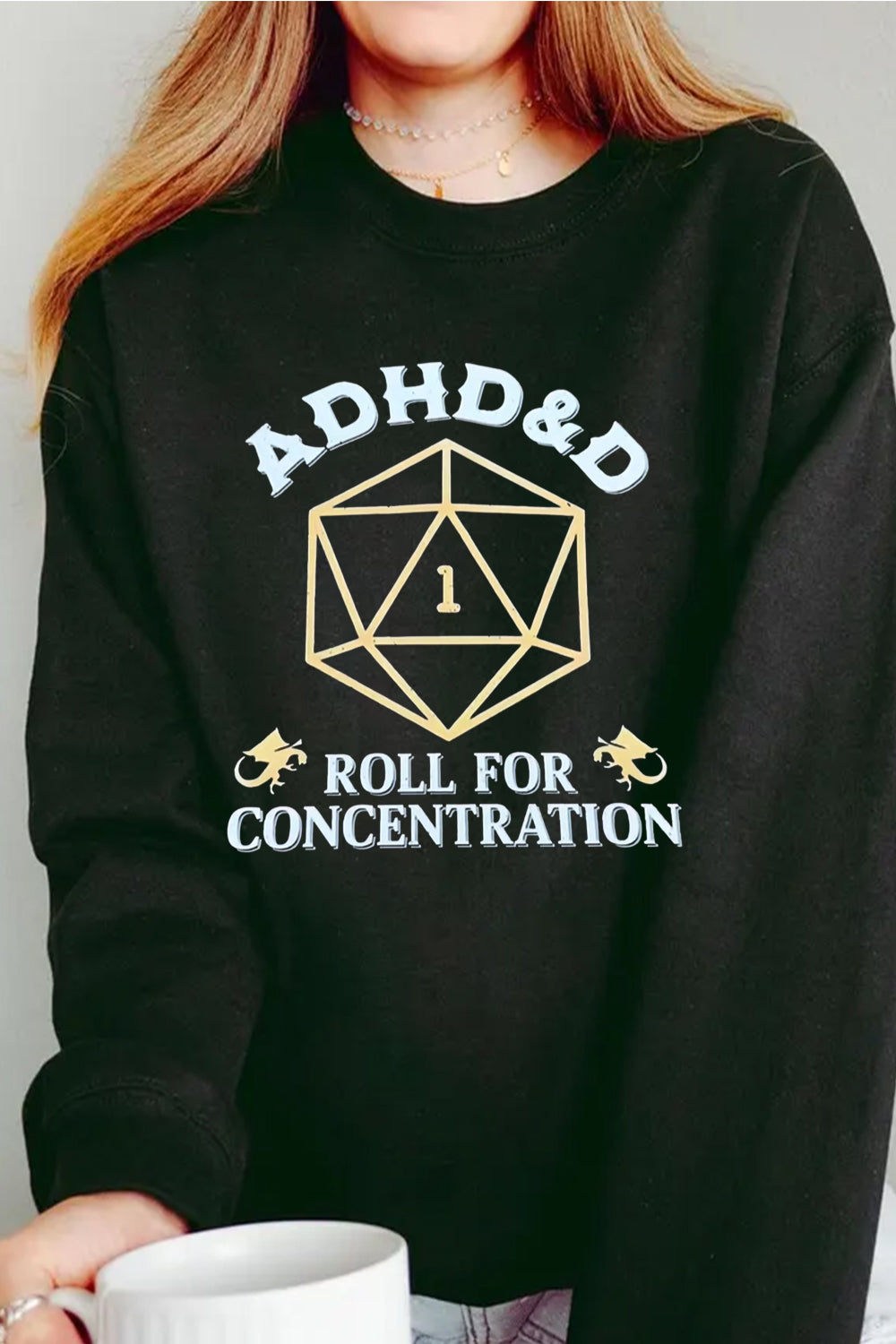 adhd print sweatshirt