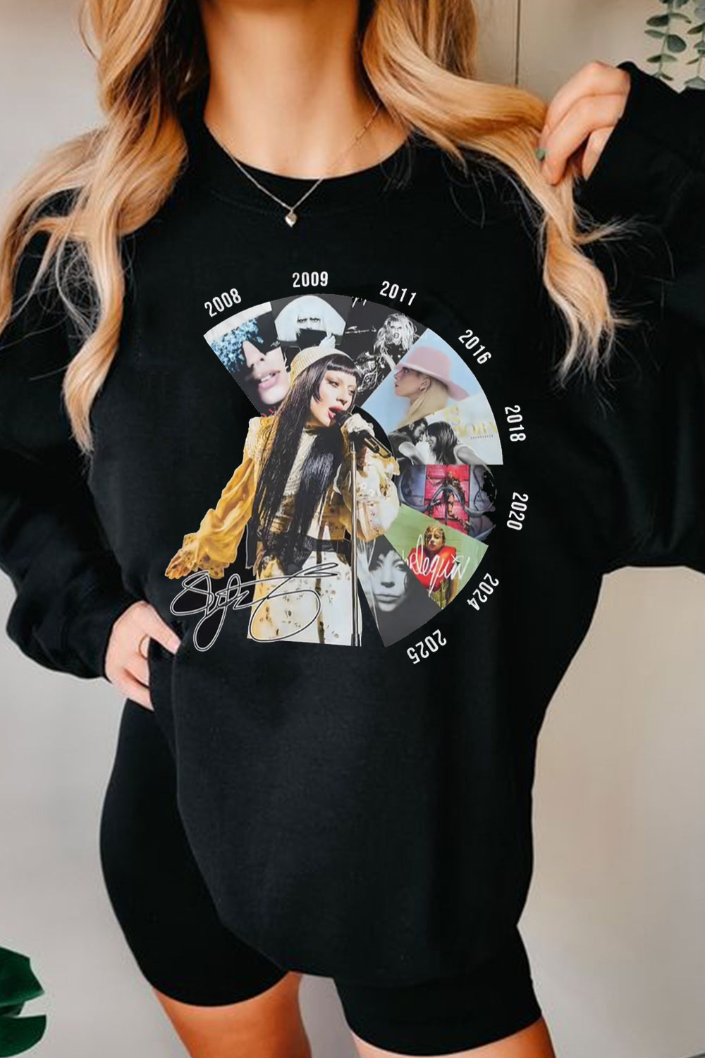 ladygaga printed sweatshirt