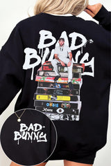 Bad Bunny Album Two Sided Sweatshirt For Women