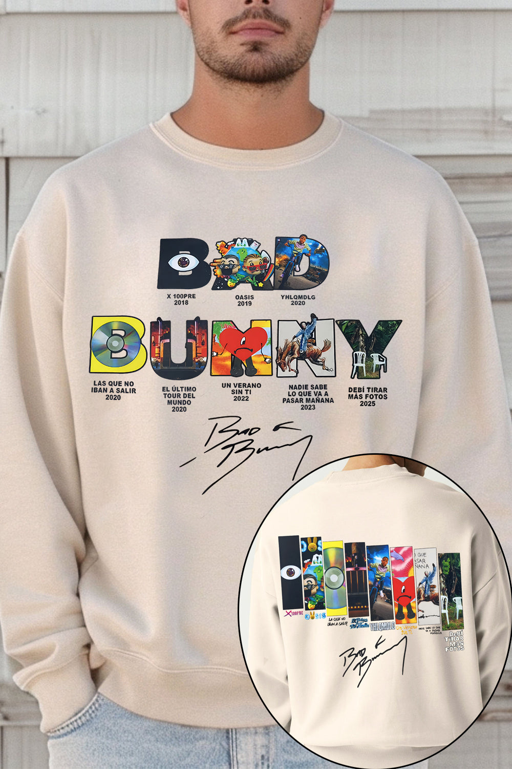 Bad Bunny Concert DTML Album Sweatshirt For Men