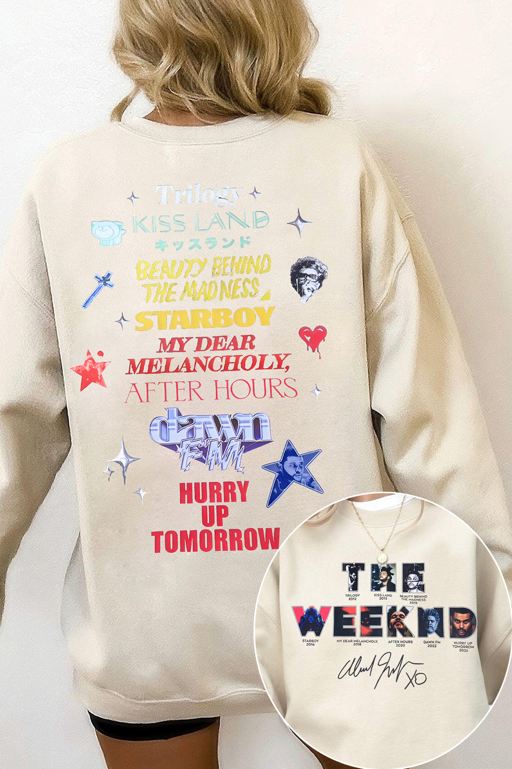 The Weeknd 2024 Album Hurry Up Tomorrow Sweatshirt For Women