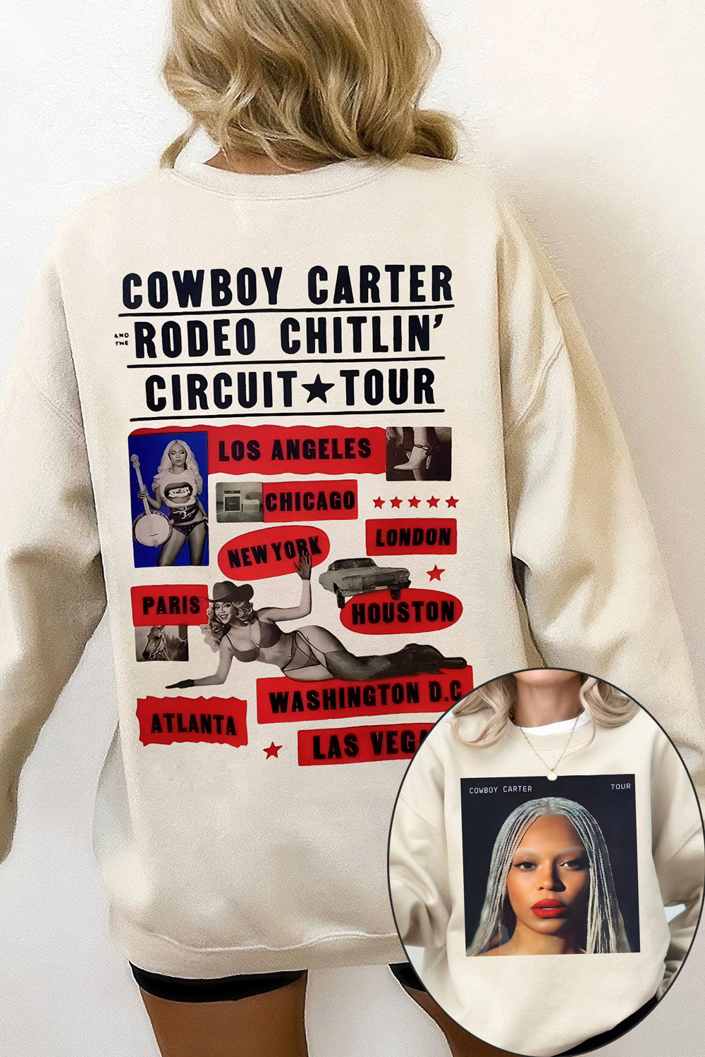 Beyoncé Cowboy Carter Tour Sweatshirt For Women