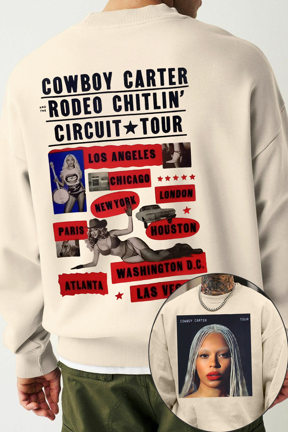 Beyoncé Cowboy Carter Tour Sweatshirt For Men