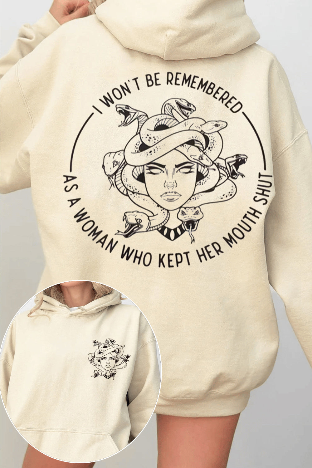 i won't be remembered as a woman who kept her mouth shut  hoodie