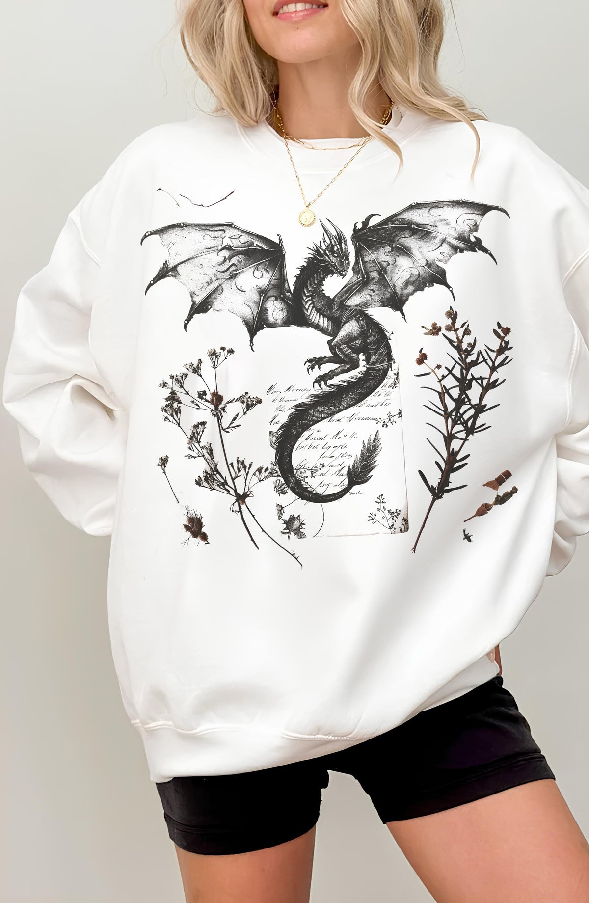 Romantasy Reader Dragon Sweatshirt For Women