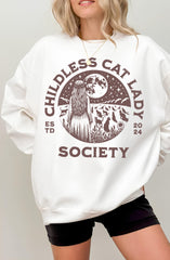 Childless Cat Lady Society Sweatshirt For Women