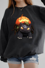 Pumpkin Bulbasaur Sweatshirt For Women