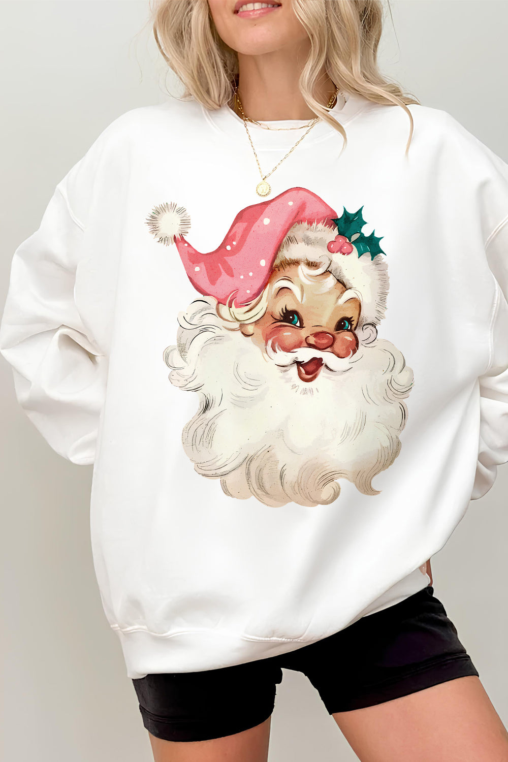 Santa Retro Christmas Sweatshirts For Women