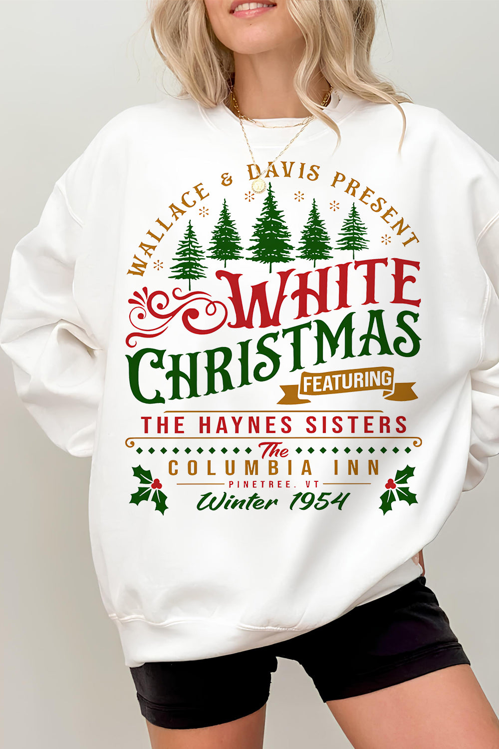 White Christmas Movie Sweatshirts For Women