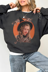 Drop Dead Moron Halloween Sweatshirt For Women