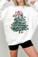 Oh Come Let Us Adore Him  Christmas Sweatshirt For Women