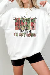 Vintage Funny Elf  Fleece Sweatshirt For Women