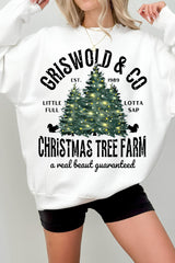 Christmas Tree  Fleece Sweatshirt Tee For Women