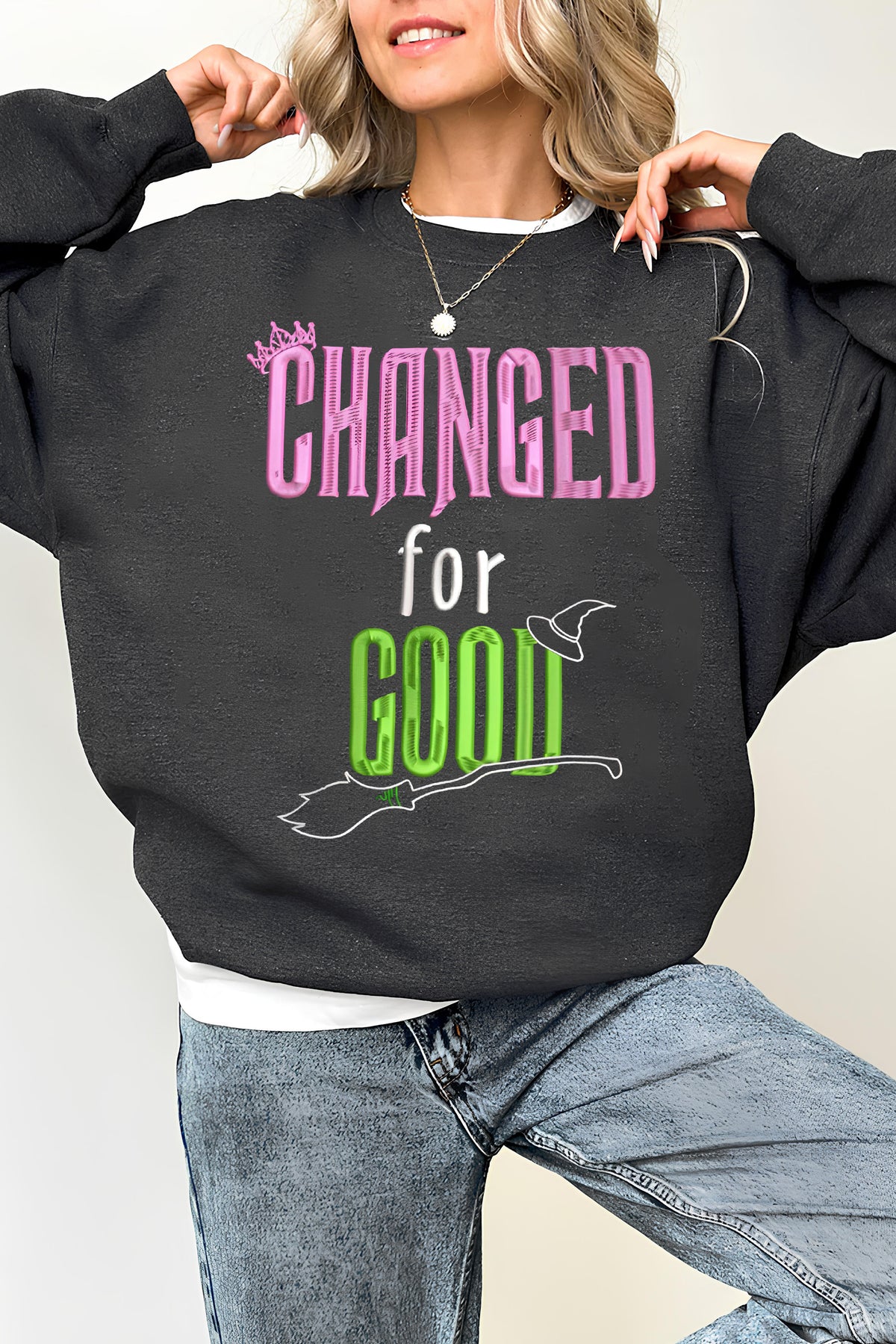 Changed For Good Wicked  Fleece Sweatshirt For Women