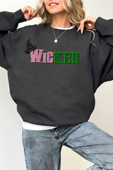 Wicked Glitter Fleece Sweatshirt For Women