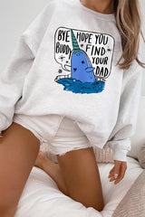 Christmas Whale Ugly Crewneck Fleece Sweatshirt For Women