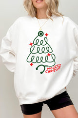 Merry Christmas Stethoscope Fleece Sweatshirt For Women