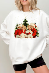 Christmas White Movie Fleece Sweatshirt For Women