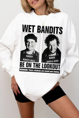 Wet Bandits Mugshot Fleece Sweatshirt For Women