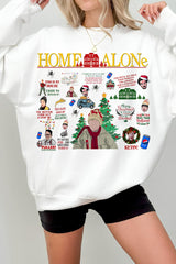 Christmas Home Alone Fleece Sweatshirt For Women