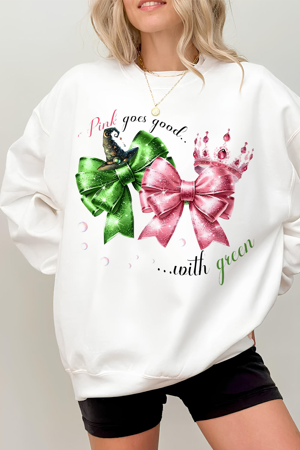 Wicked Change For Good Glitter Fleece Sweatshirt For Women