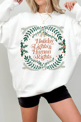 Liberal Christmas Fleece Sweatshirt For Women