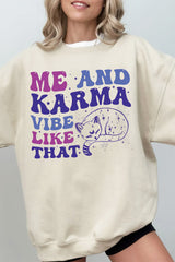 Karma Fleece Sweatshirt For Women